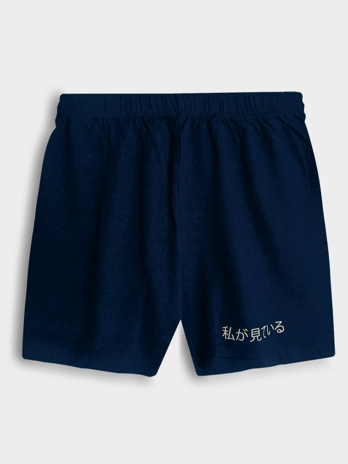 Boys Anime Printed Shorty Set