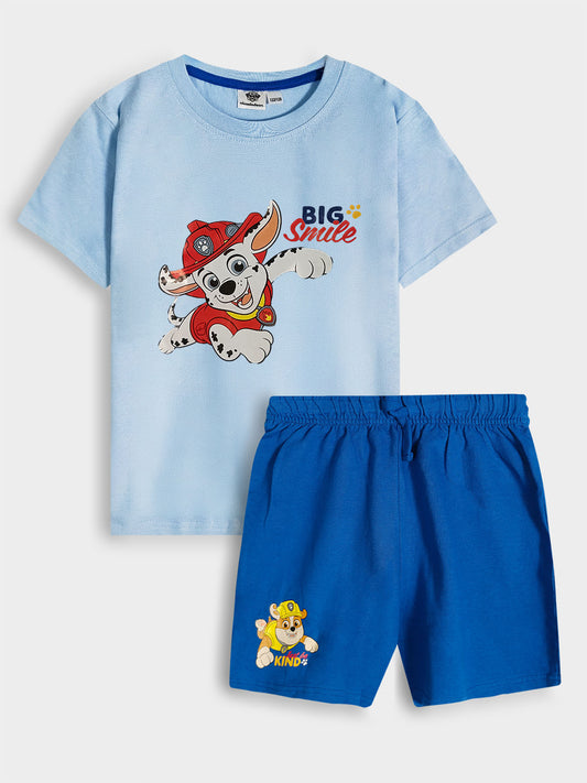 Boys Paw Patrol Print Shorts Set