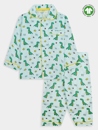 Kids Muslin Full Sleeve Pyjama Set