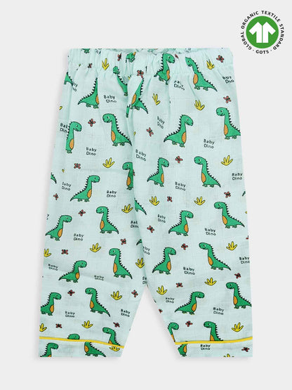 Kids Muslin Full Sleeve Pyjama Set