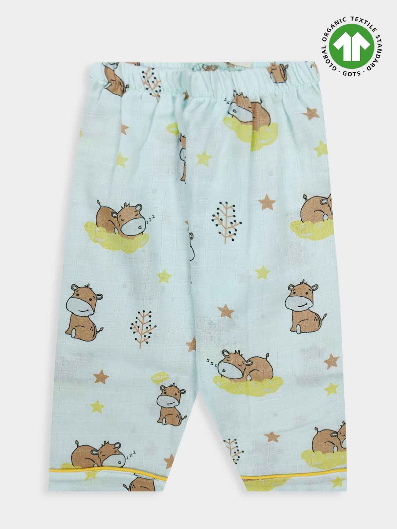 Kids Muslin Full Sleeve Pyjama Set