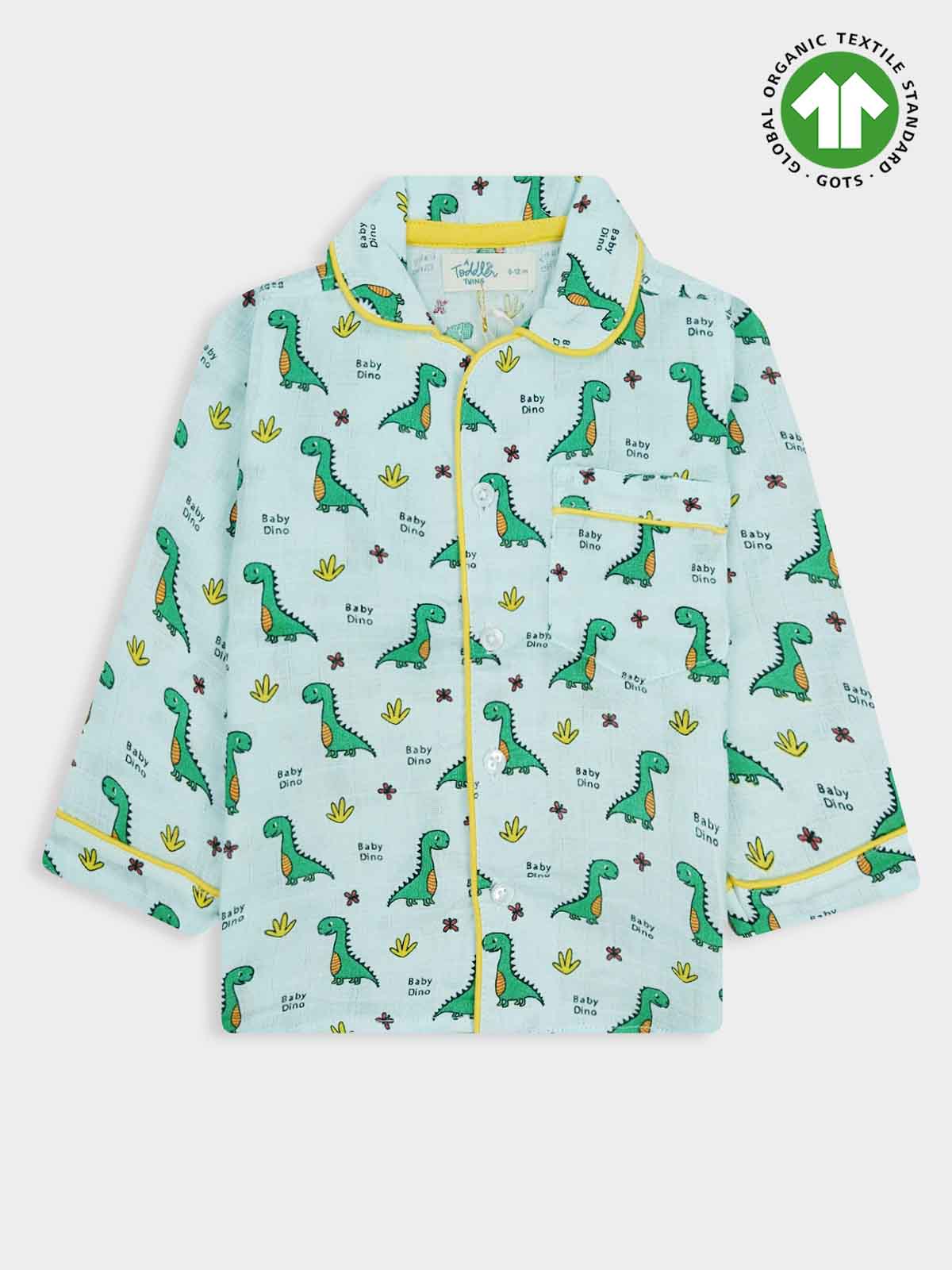 Kids Muslin Full Sleeve Pyjama Set