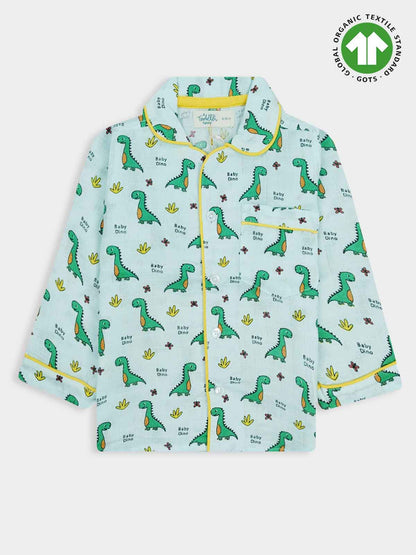 Kids Muslin Full Sleeve Pyjama Set
