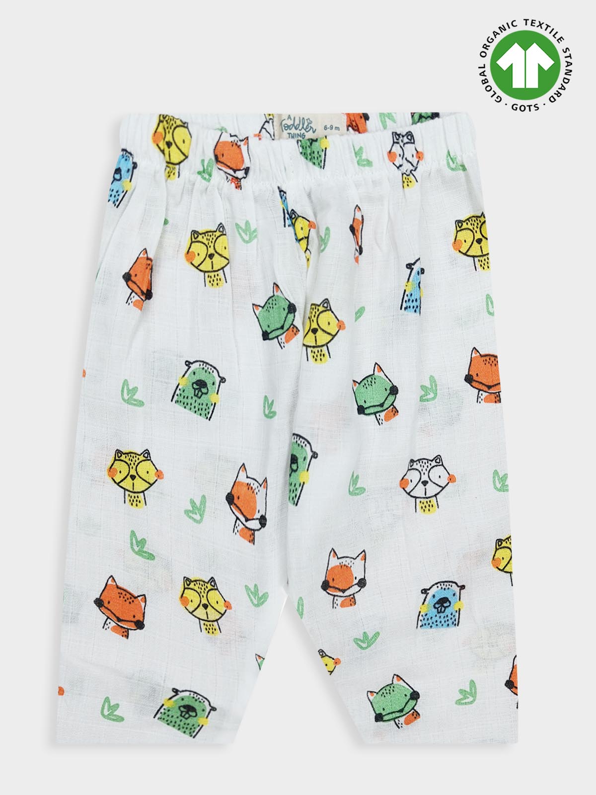 Kids Muslin Printed Pyjama Set