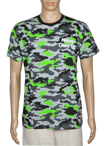 Mens Camo Printed T Shirt