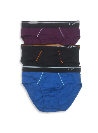 Mens 3 pcs Pack Outer Elastic Briefs