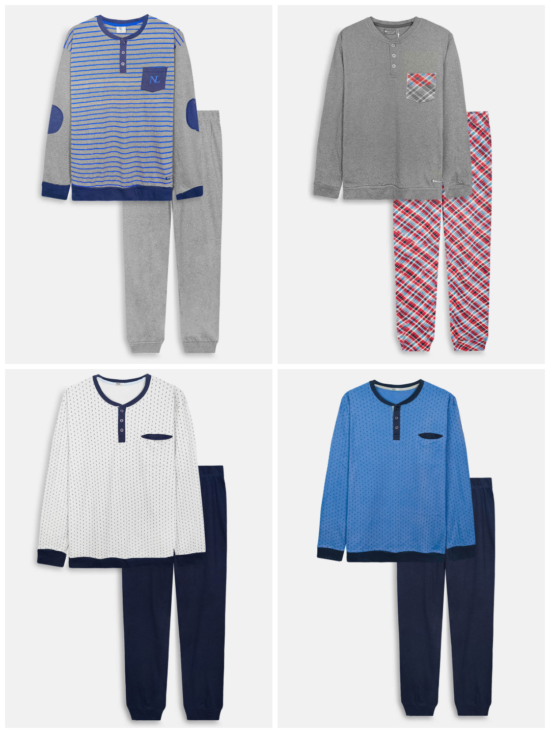 Mens Winter Pyjama Sets Mixed