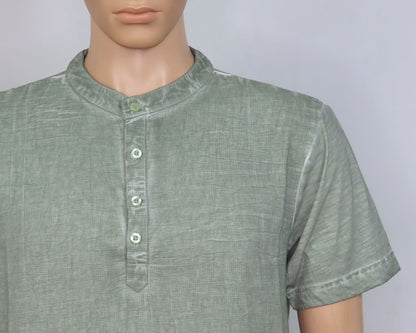 Henley Neck Fancy T Shirt