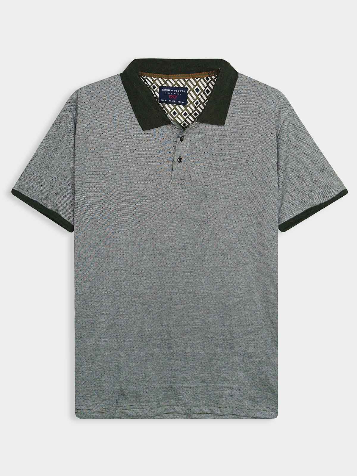 Mens Jacquard Polo
