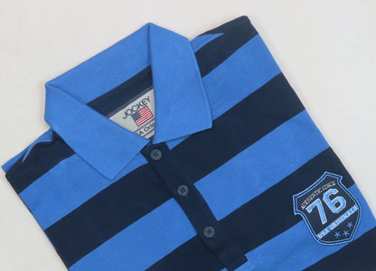 Mens Striped Polo