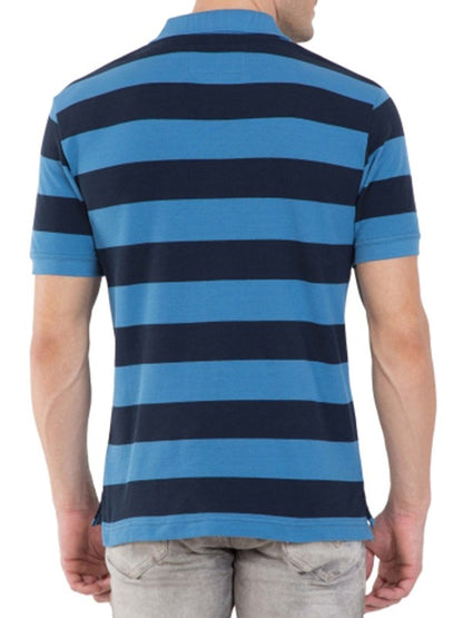 Mens Striped Polo