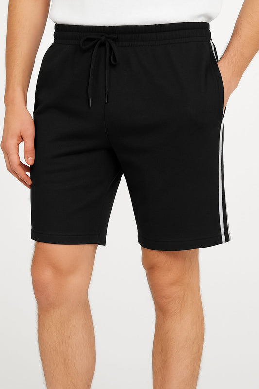 Mens French Terry Shorts Black