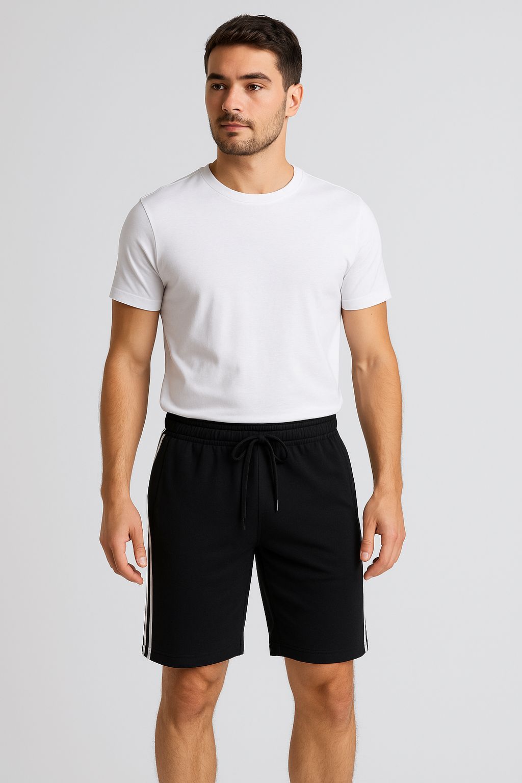 Mens French Terry Shorts Black