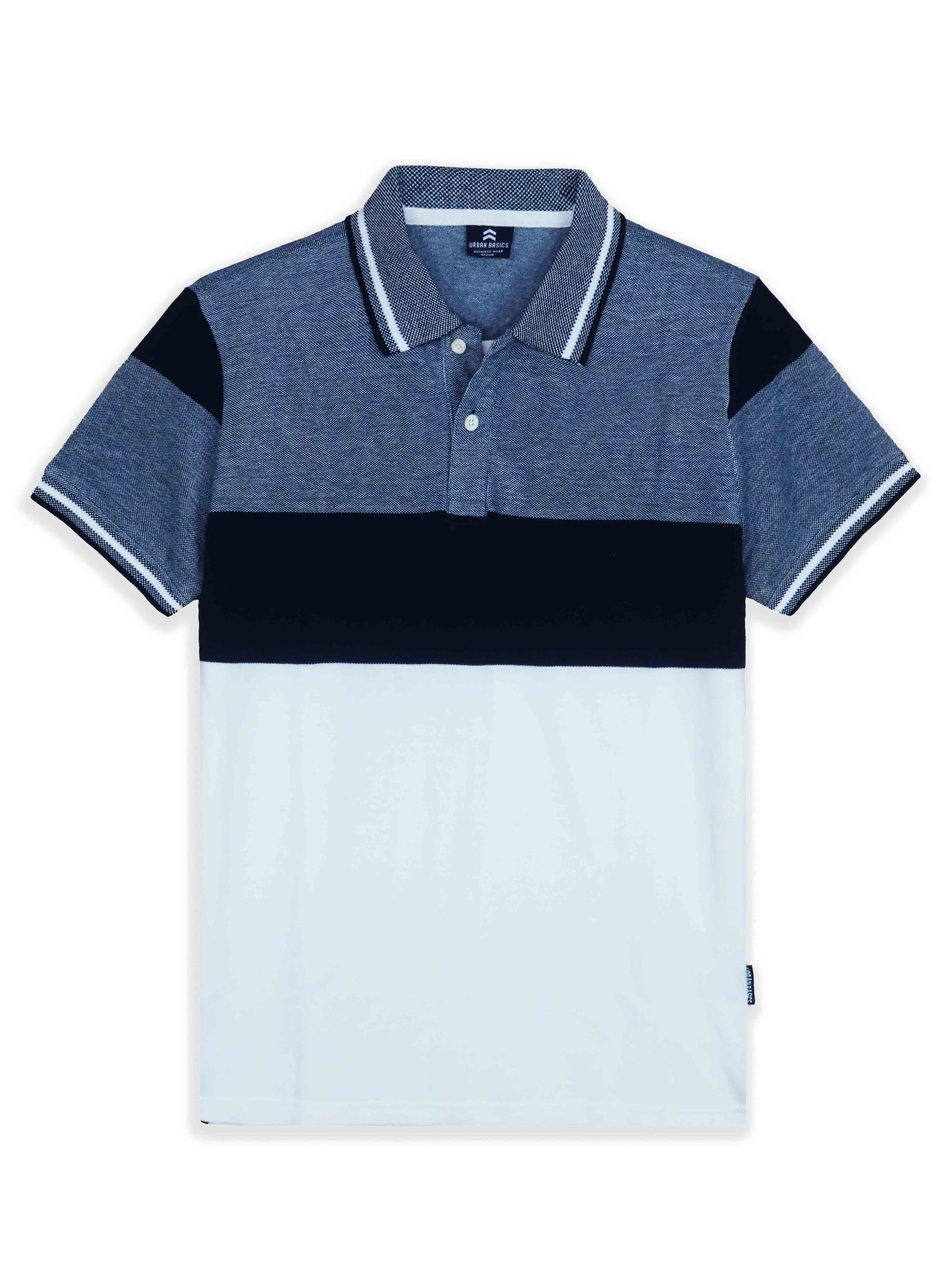 Mens Striped Polo