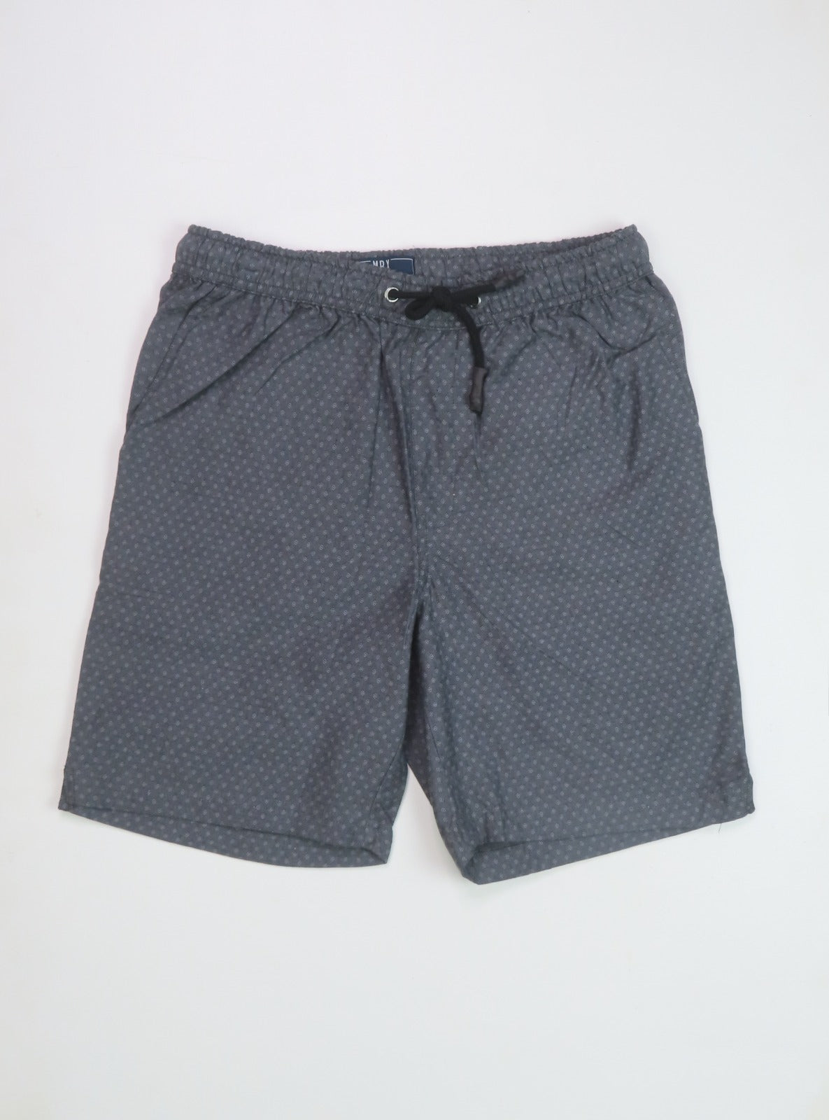 Mens Woven Shorts Grey AOP