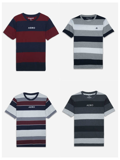 Mens Multi Stripes T Shirts