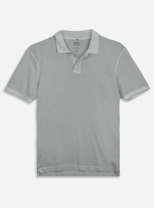 Mens Short Sleeve Stone Polo