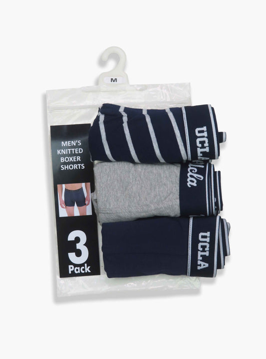 Mens Stretch Knit 3 pack Boxer Briefs