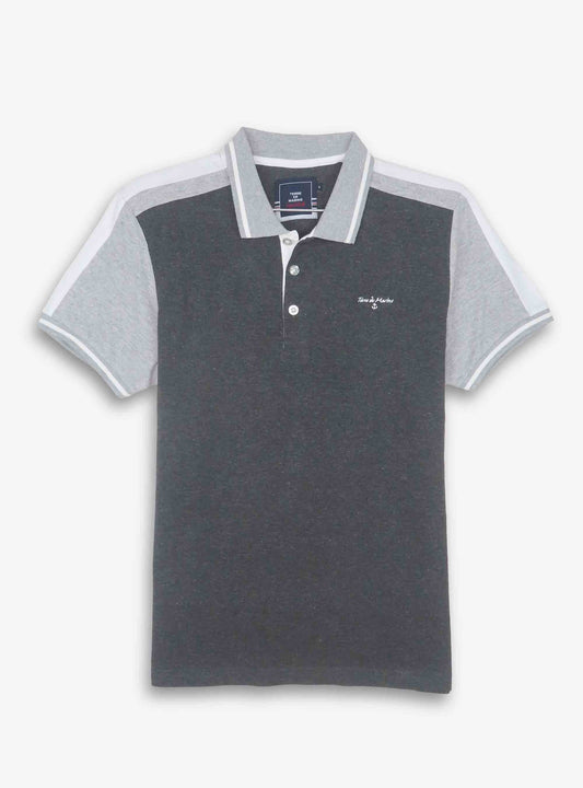 Mens Anthra Melange Polo