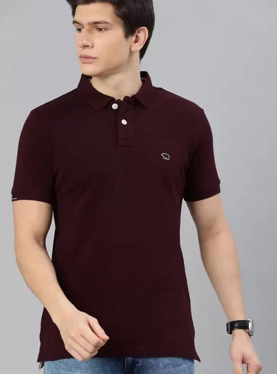 Mens Maroon Polo