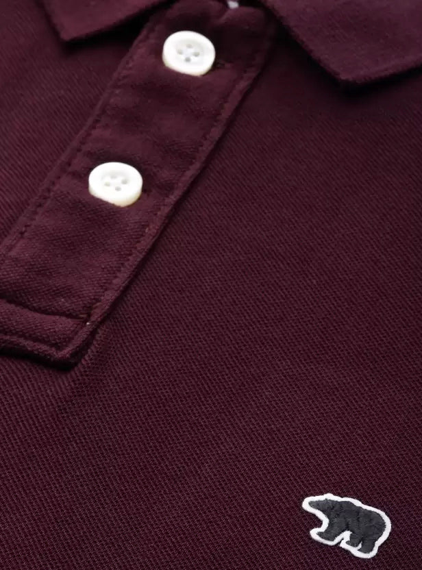 Mens Maroon Polo