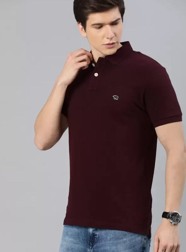 Mens Maroon Polo