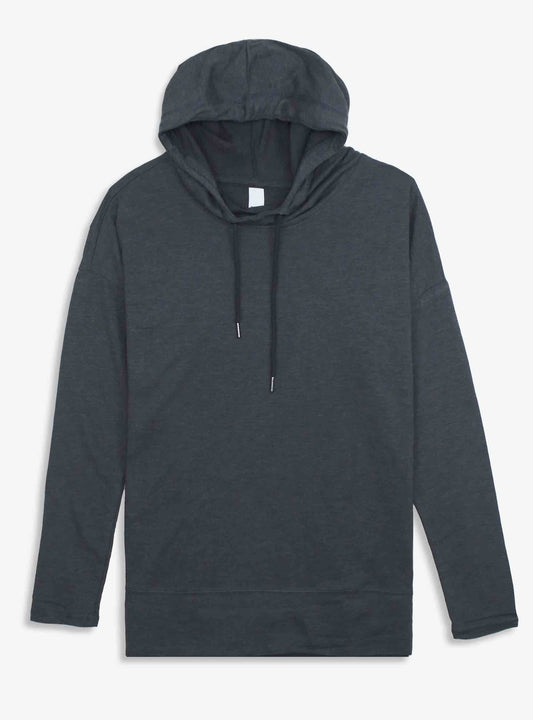 Mens Hooded T Shirt Charcoal