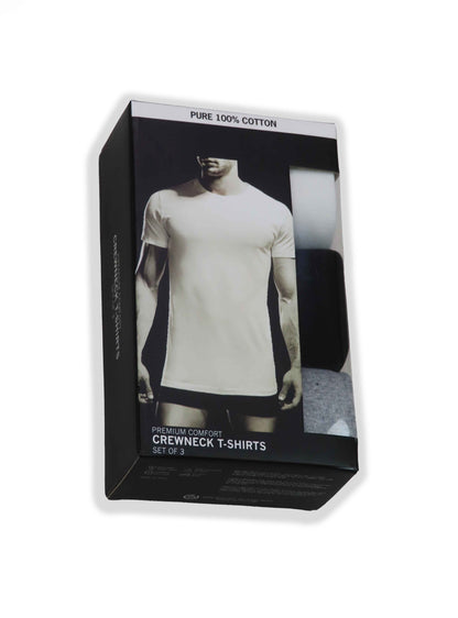 Mens 3 Pc Pack Crew Neck Undershirts