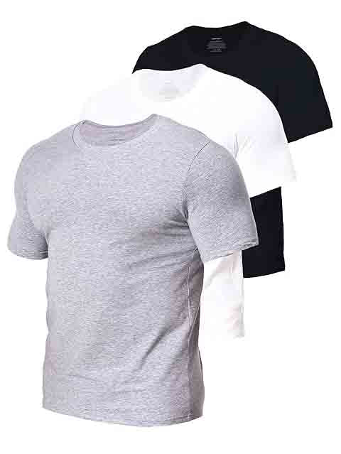 Mens 3 Pc Pack Crew Neck Undershirts