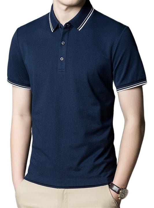 Mens Polo T Shirt Navy