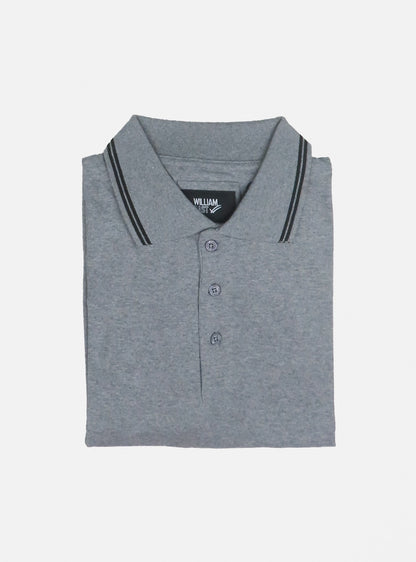 Mens Polo T Shirt Grey