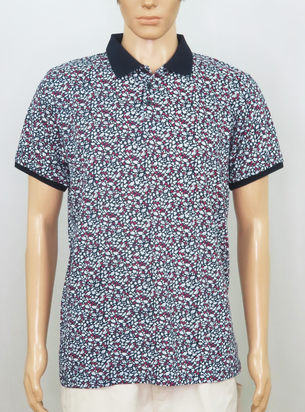 Mens Printed Polo