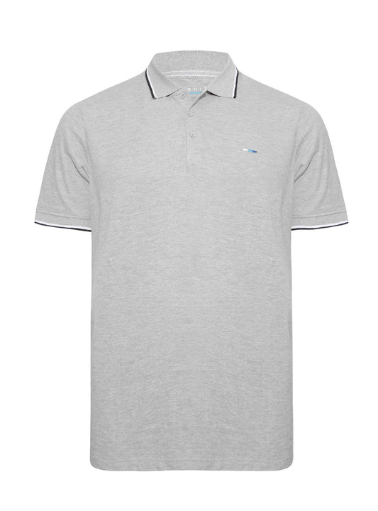 Mens Short Sleeve Grey Polo