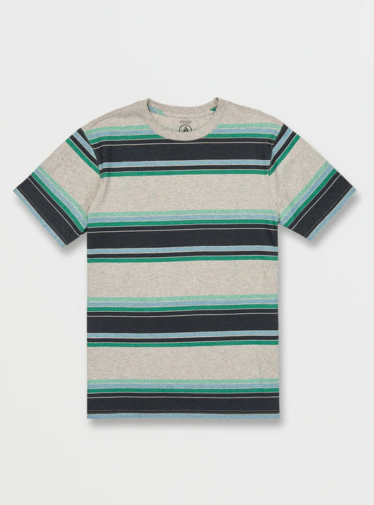 Mens Green Striped T Shirt