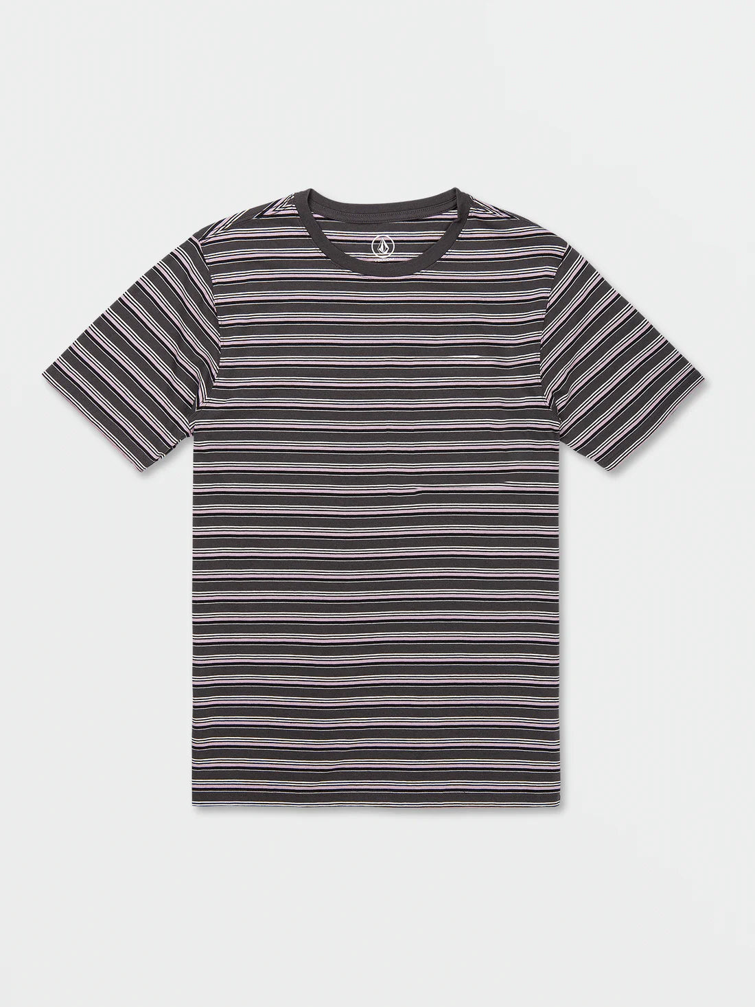 Mens Grey Striped T Shirt