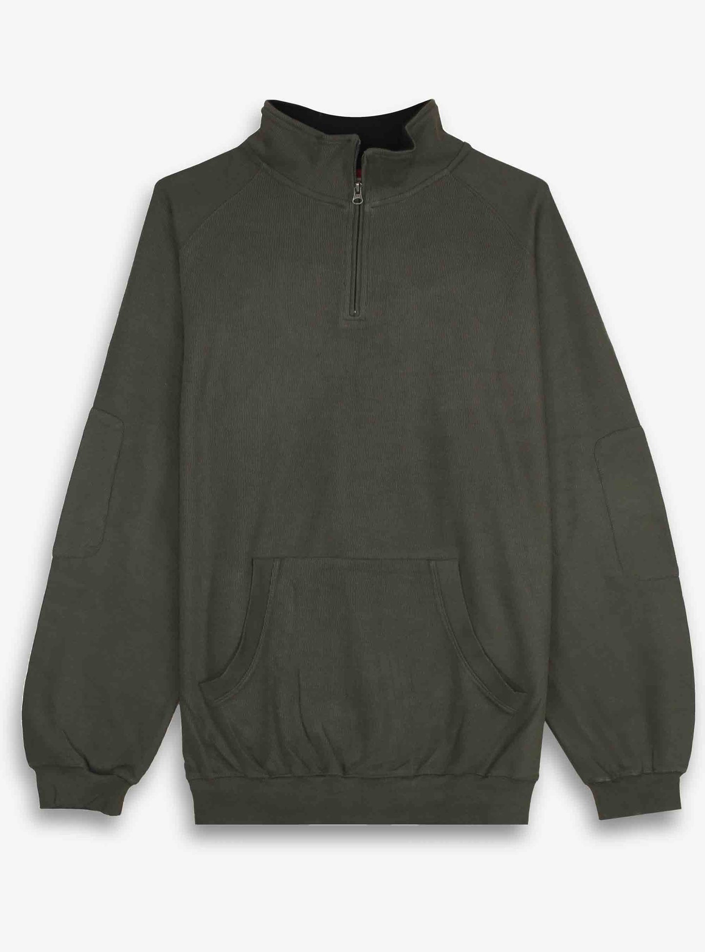 Mens PLUS SIZES Half Zipper Sweatshirt