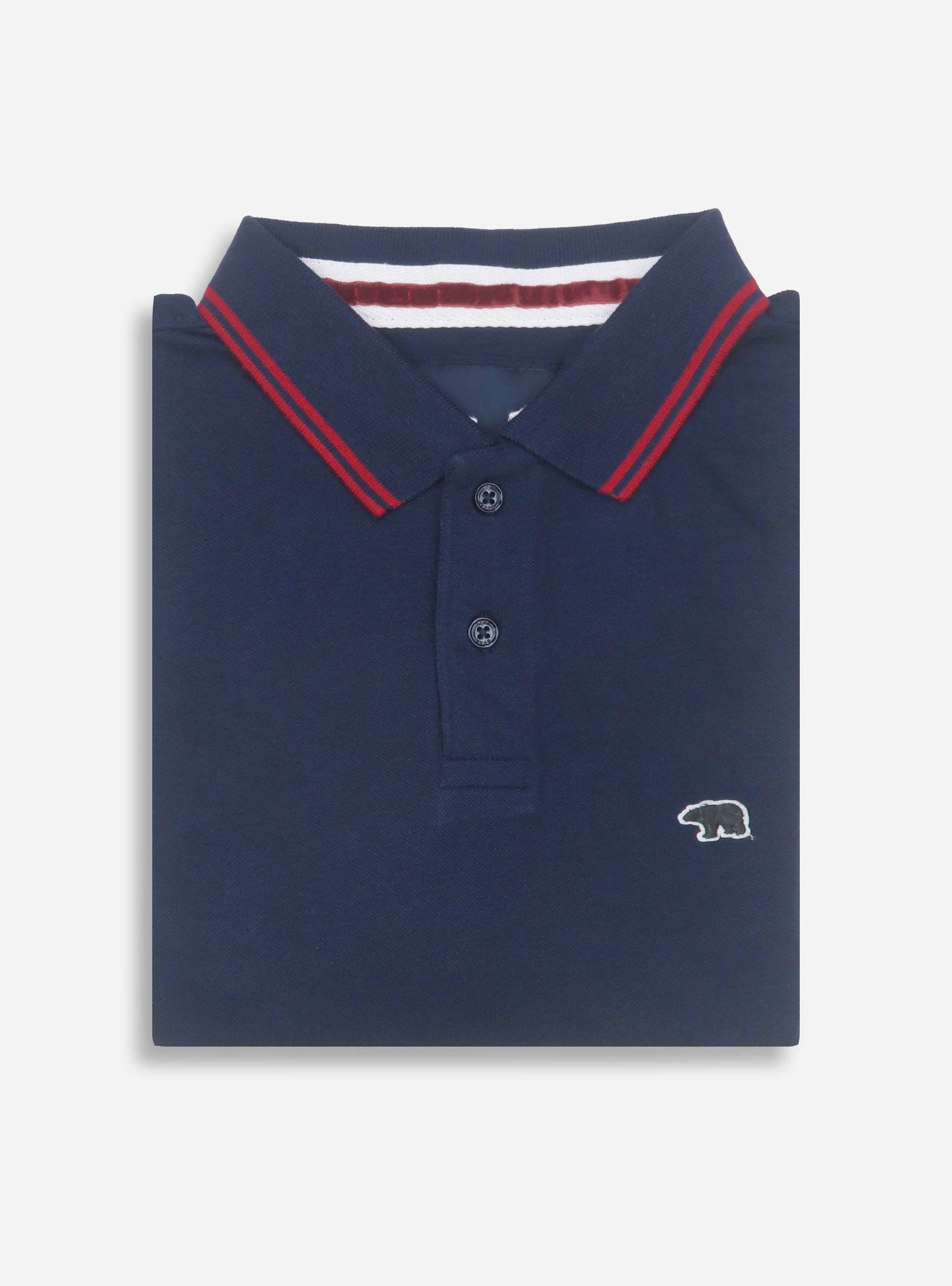 Navy Long Sleeve Polo T-Shirt