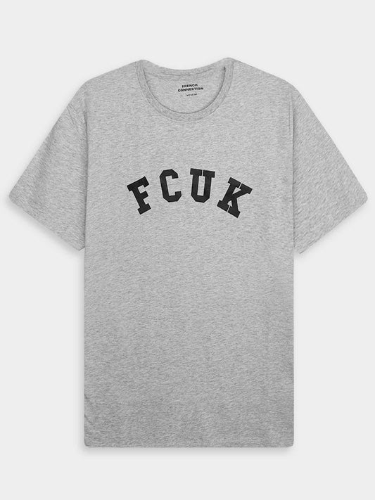 Mens Grey Melange T Shirt