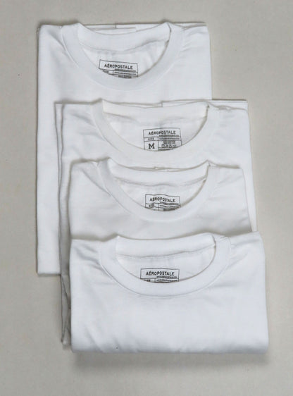 Mens Crew Neck Undershirt White