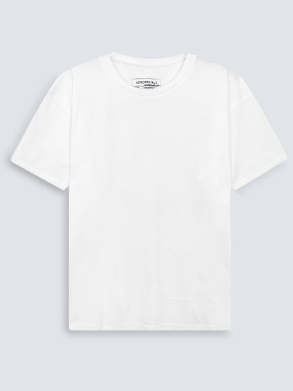 Mens Crew Neck Undershirt White