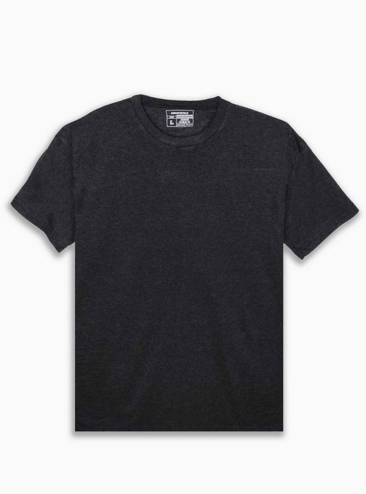 Mens Crew Neck Undershirt Charcoal