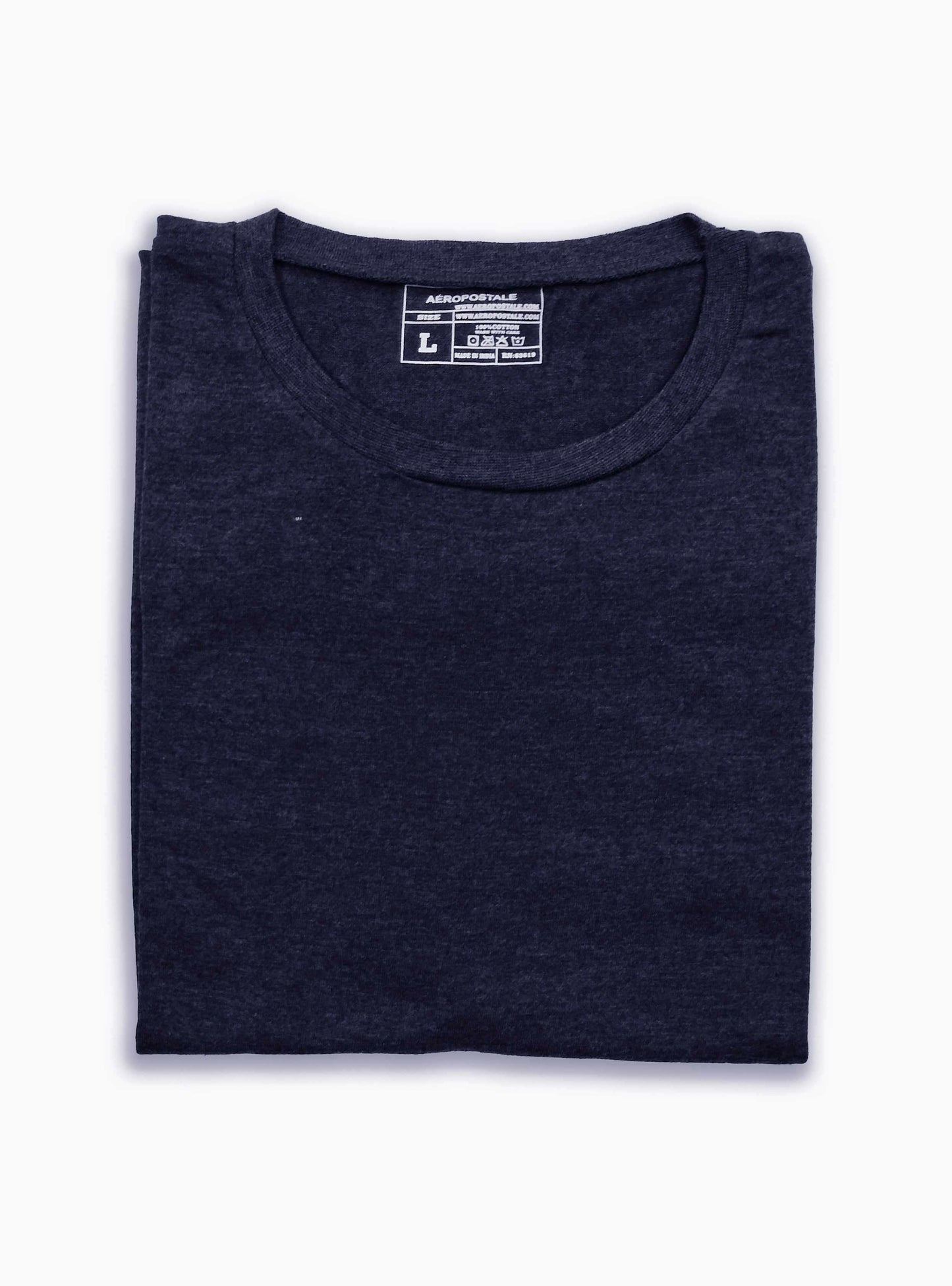 Mens Crew Neck Undershirt Navy