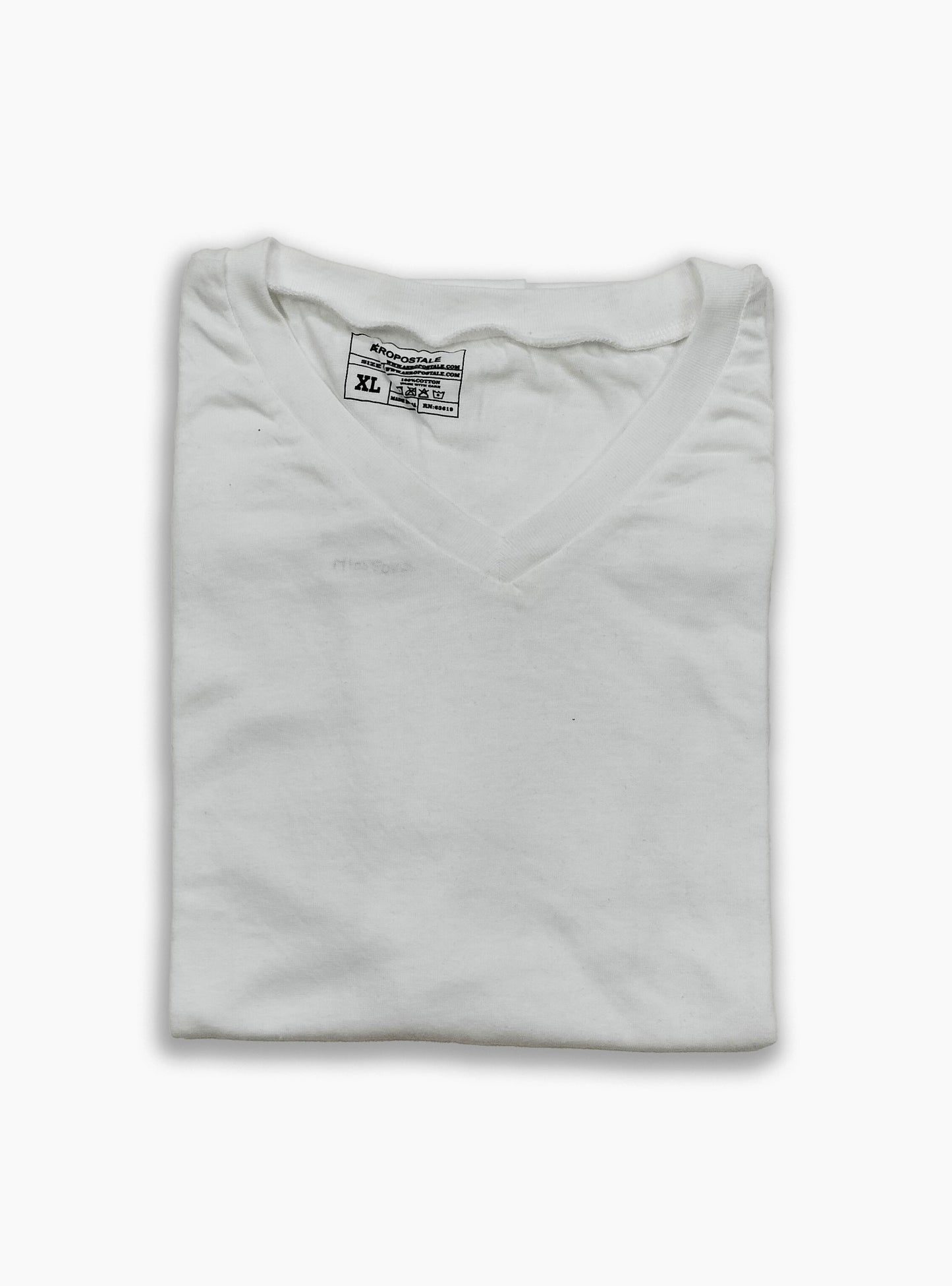 Mens V Neck White Undershirt