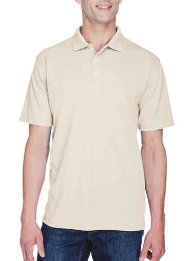 Mens Active Wear Beige Polo