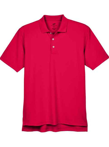 Mens Active Wear Red Polo