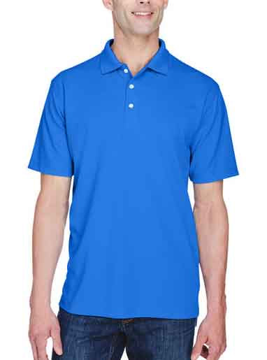 Mens Active Wear Blue Polo