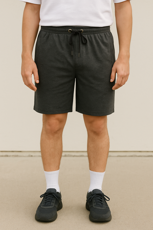 Mens French Terry Charcoal Shorts