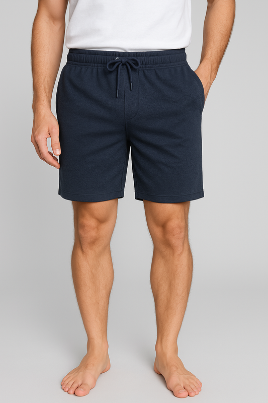 Mens French Terry Denim Shorts