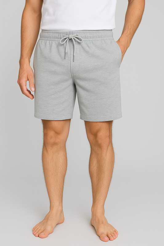 Mens French Terry Grey Heather Shorts
