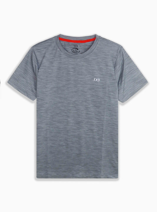 Mens Stretch Dry Fit Grey T Shirt